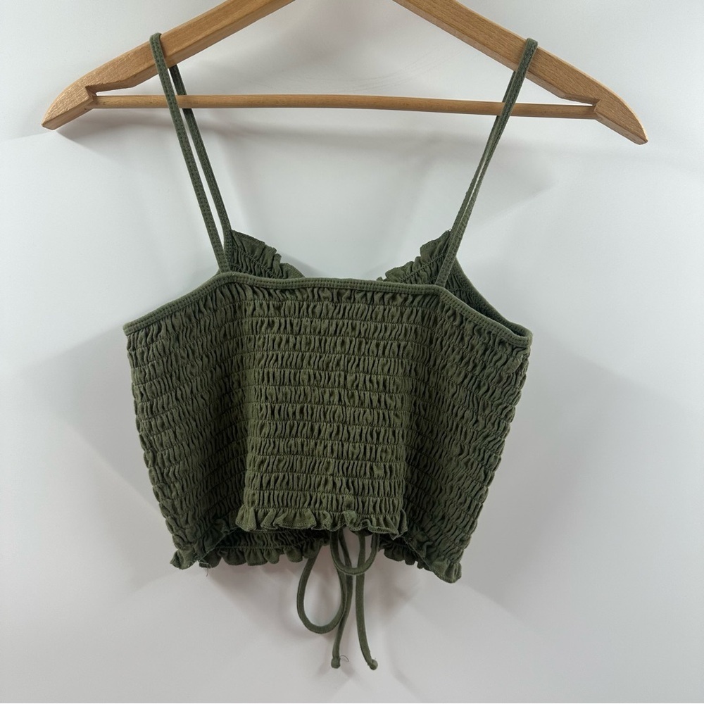 Aeropostale Smocked Cropped Tank Top 3-Pack – Adjustable Front Tie - Picture 9 of 12